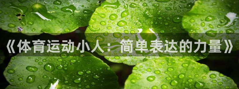 尊龙官网下载平台注册要钱吗是真的吗：《体育运动小人：
