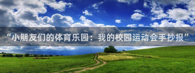尊龙官方正版app开户：“小朋友们的体育乐园：我的校